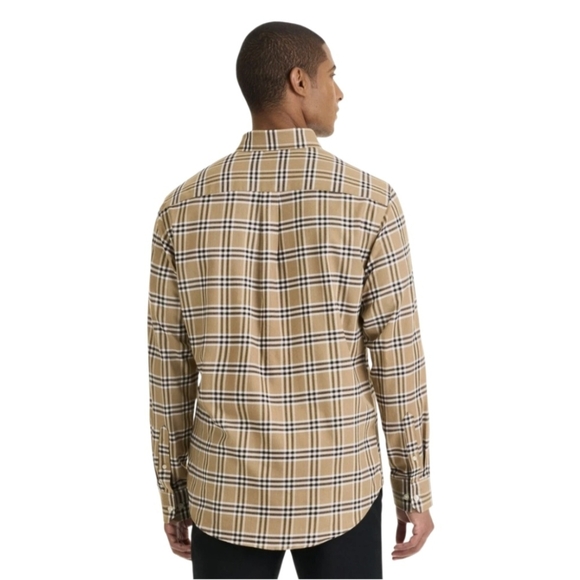 Van Heusen Men's Weekend Twill Shirt Crockery Plaid L NWT - Picture 3 of 15